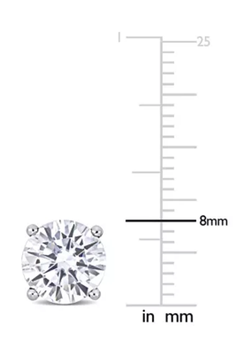 4 ct. t.w. Created Moissanite Solitaire Stud Earrings in 14k White Gold