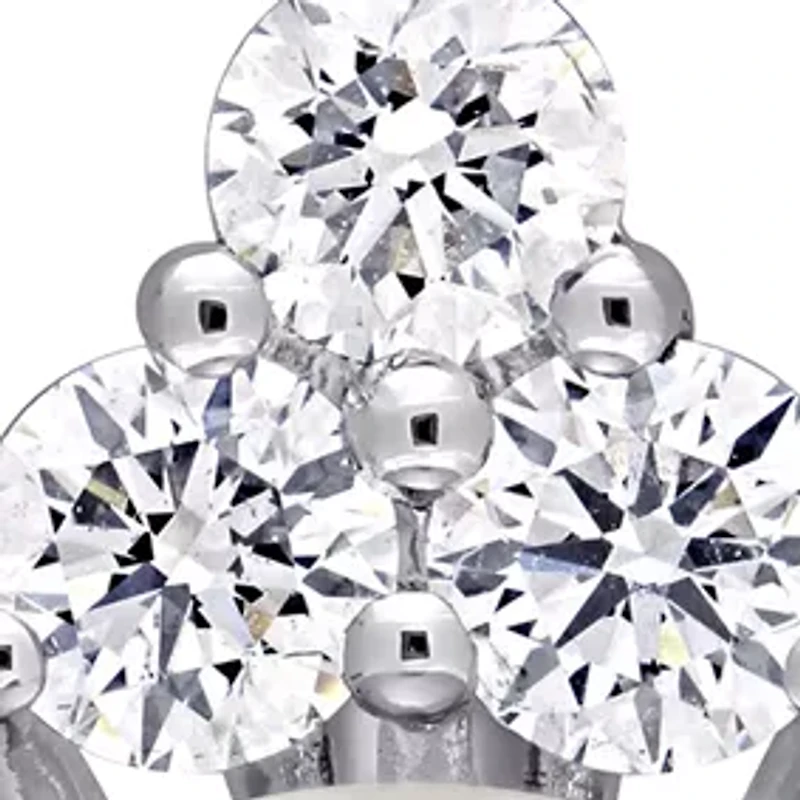 11-12 Millimeter Cultured South Sea Pearl and 1 ct. t.w. Diamond Cuff Earrings in 14K White Gold