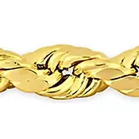 Rope Chain Bracelet in 14k Yellow Gold (3 mm/7.5 Inch)