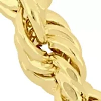 4 Millimeter Rope Chain Necklace 14K Yellow Gold