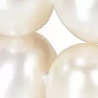 6-7 MM Cultured Freshwater Pearl Double-Row Bracelet with Sterling Silver Dividers and Clasp