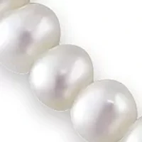 6.5-7 MM Freshwater Cultured Pearl 18 Inch Strand Necklace with Sterling Silver Clasp