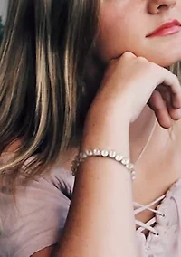 7.5-8mm Freshwater Cultured Pearl Bracelet in Sterling Silver - 7.5 in