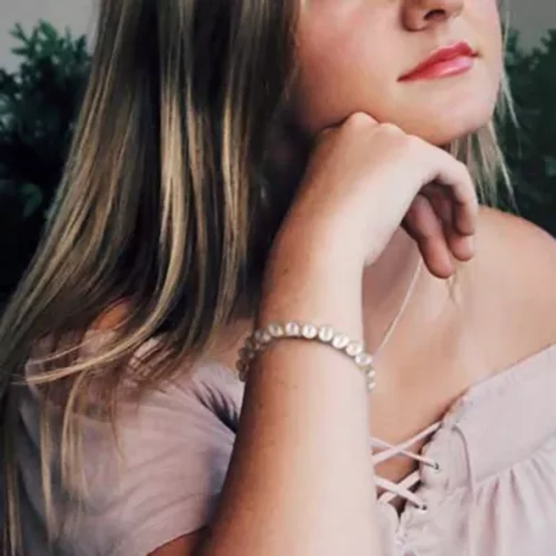 7.5-8mm Freshwater Cultured Pearl Bracelet in Sterling Silver - 7.5 in