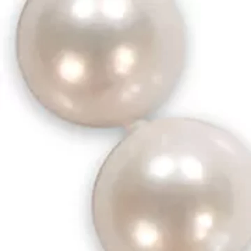 10-12 Millimeter Cultured Freshwater Pearl Necklace with 14k Yellow Gold Ball Clasp