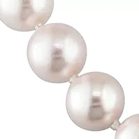 7-7.5 Millimeter Cultured Freshwater Pearl Necklace with 14k Yellow Gold Fisheye Clasp