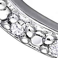 1/10 ct. t.w. Diamond Tilted Heart Pendant with Chain in Sterling Silver