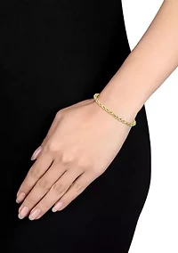 Men's Rope Chain Bracelet in 10k Yellow Gold (5 mm/9 in)