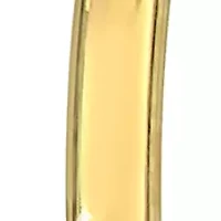 35 Millimeter Flat Hoop Earrings in 10k Yellow Gold