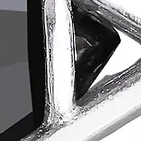 3 ct. t.w. Black Diamond Solitaire Stud Earrings in 14K White Gold