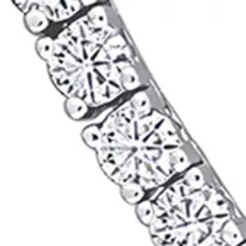 5.1 ct. t.w. Created Moissanite Tennis Necklace in Sterling Silver
