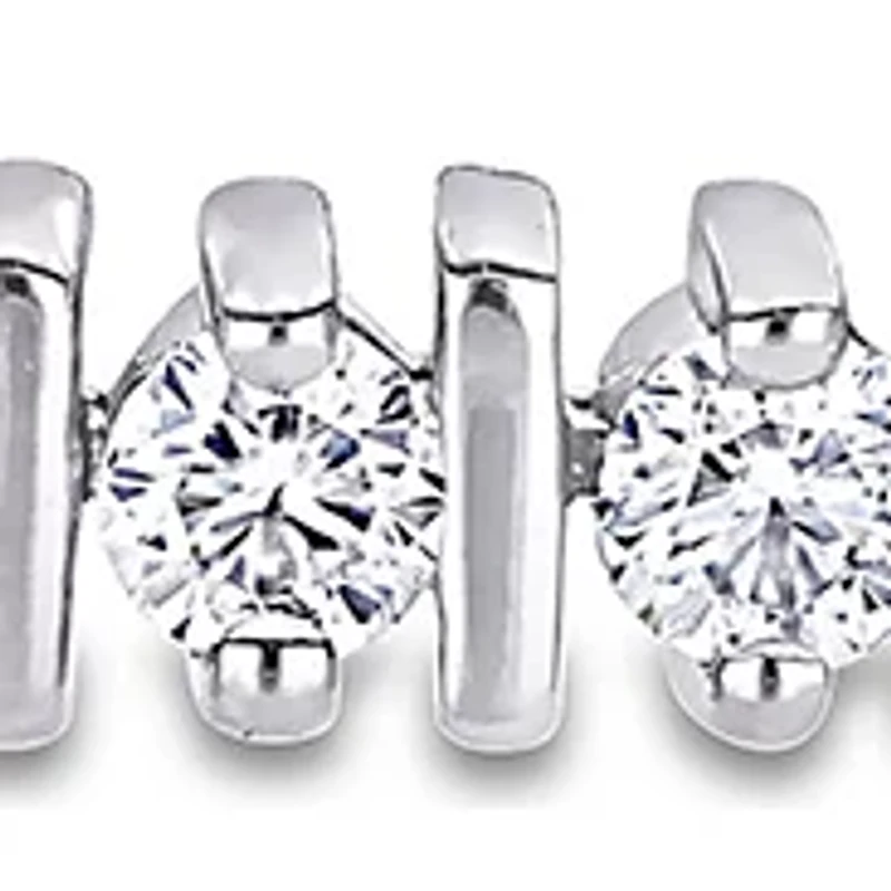 4.6 ct. t.w. Created Moissanite Tennis Bracelet in Sterling Silver