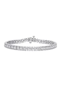 4.6 ct. t.w. Created Moissanite Tennis Bracelet in Sterling Silver