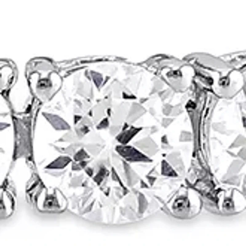 Lab Created 14.23 ct. t.g.w. Created White Sapphire Bracelet in Sterling Silver