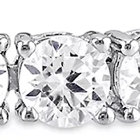Lab Created 14.23 ct. t.g.w. Created White Sapphire Bracelet in Sterling Silver