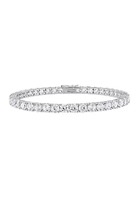 Lab Created 14.23 ct. t.g.w. Created White Sapphire Bracelet in Sterling Silver