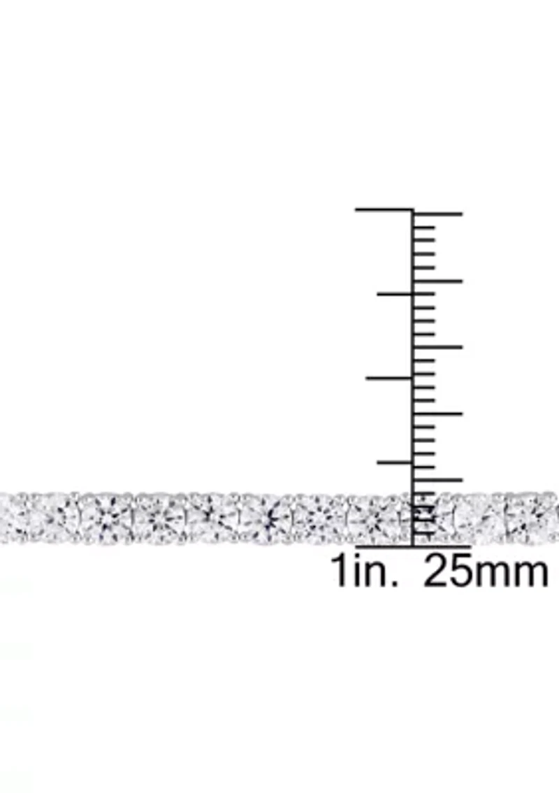 Lab Created 14.23 ct. t.g.w. Created White Sapphire Bracelet in Sterling Silver