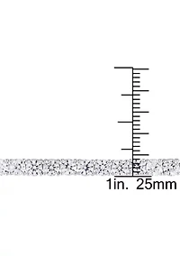 Lab Created 14.23 ct. t.g.w. Created White Sapphire Bracelet in Sterling Silver
