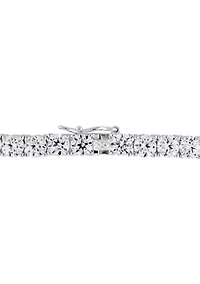 Lab Created 14.23 ct. t.g.w. Created White Sapphire Bracelet in Sterling Silver