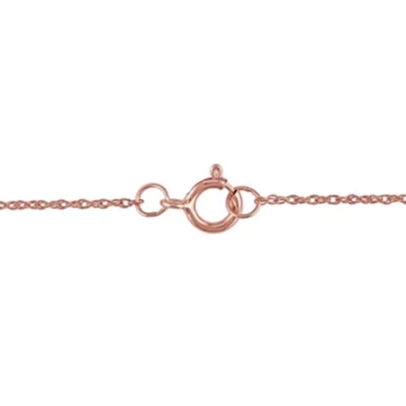 2-Pc Set of Tanzanite and Diamond Accent Earrings and Pendant with Chain in 10K Rose Gold