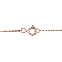 2-Pc Set of Tanzanite and Diamond Accent Earrings and Pendant with Chain in 10K Rose Gold