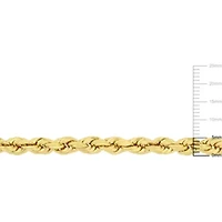 2-Piece Set of 5mm Rope Chain Necklace and Bracelet in 14K Yellow Gold, 22" & 9"