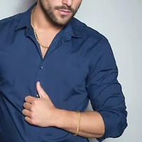 2-Pc Set of Men's Rope Chain Necklace and Bracelet in 10K Yellow Gold