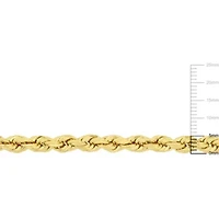2-Pc Set of Men's Rope Chain Necklace and Bracelet in 10K Yellow Gold