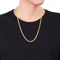 2-Pc Set of Men's Rope Chain Necklace and Bracelet in 10K Yellow Gold