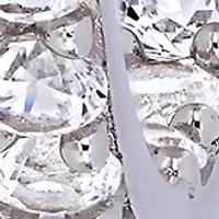 Lab Created 3.5 ct. t.w. Created White Sapphire Inside Outside Hoop Earrings in Sterling Silver