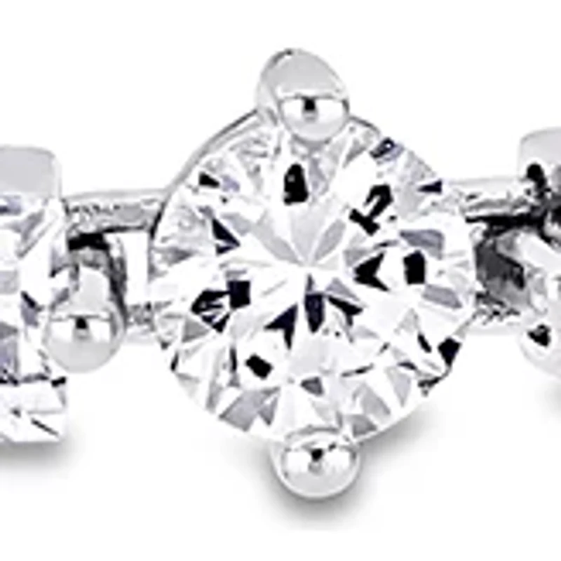 Lab Created 13.8 ct. t.w.  Created White Sapphire Bracelet in Sterling Silver