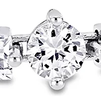 Lab Created 13.8 ct. t.w.  Created White Sapphire Bracelet in Sterling Silver