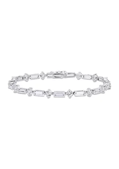 Lab Created 13.8 ct. t.w.  Created White Sapphire Bracelet in Sterling Silver