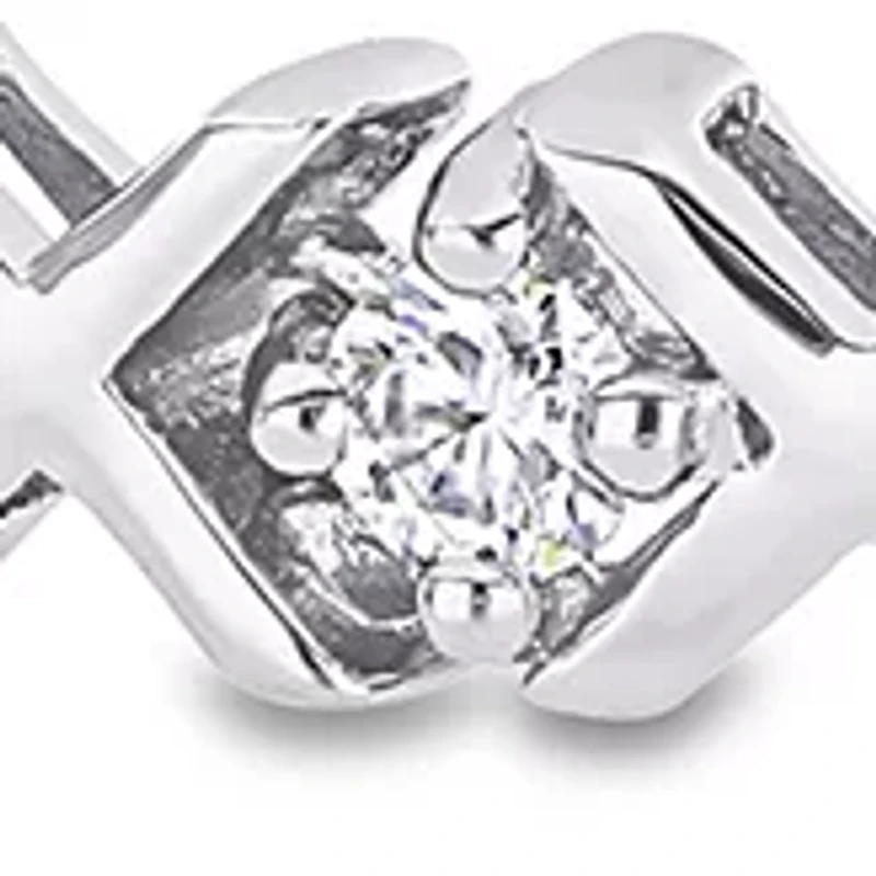 1.75 ct. t.w. Created Moissanite X-Link Tennis Bracelet in Sterling Silver