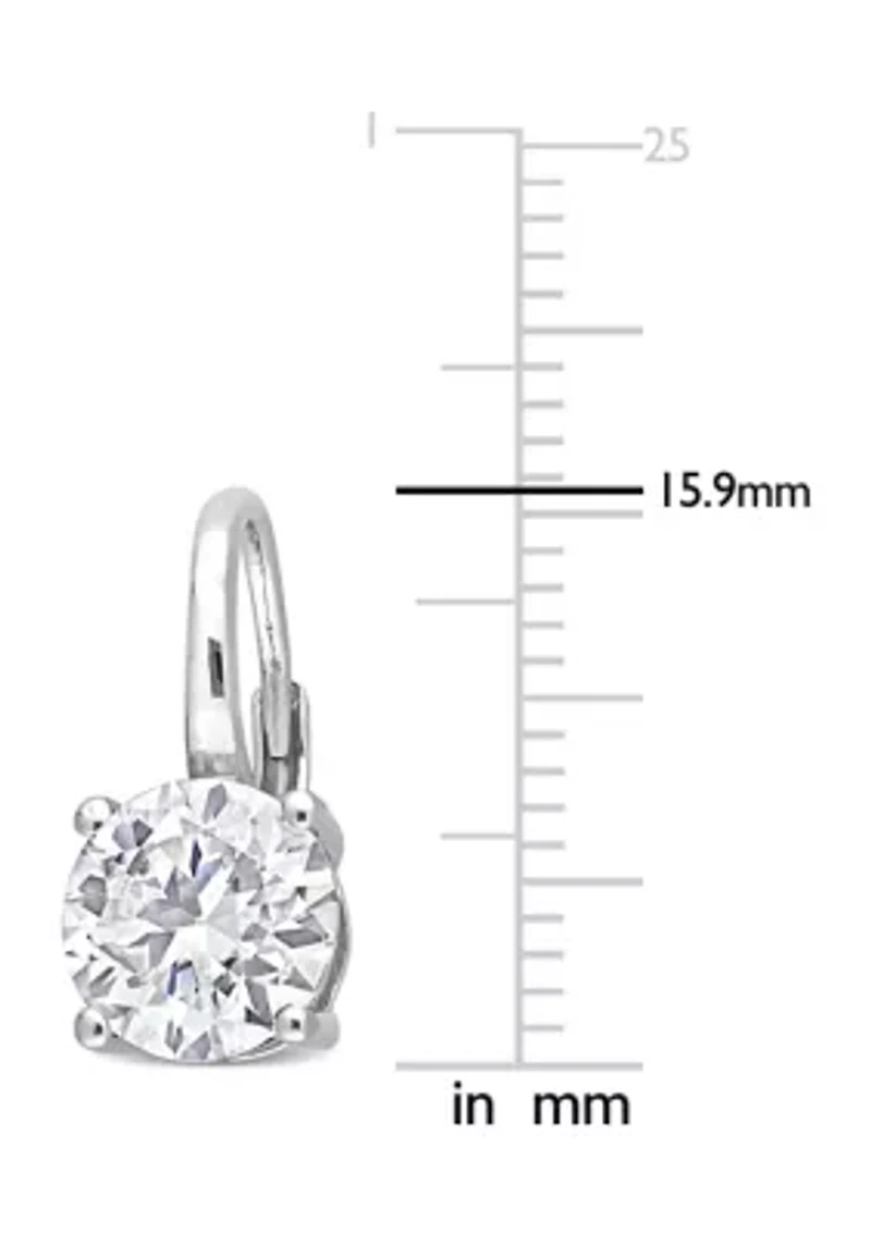 3.2 ct. t.w. Created Moissanite Solitaire Drop Earrings in Sterling Silver