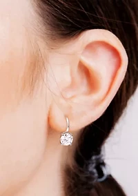 3.2 ct. t.w. Created Moissanite Solitaire Drop Earrings in Sterling Silver