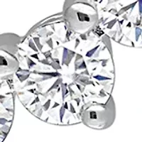 2.3 ct. t.w. Created Moissanite Hoop Dangle Earrings in Sterling Silver