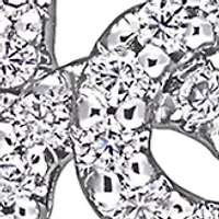 1 ct. t.w. Created Moissanite Floral Earrings in Sterling Silver