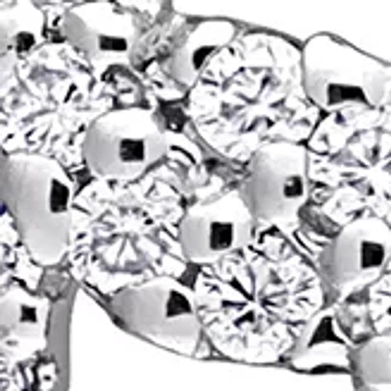 3/4 ct. t.w. Created Moissanite Dangle Earrings in Sterling Silver