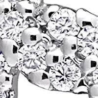 3/4 ct. t.w. Created Moissanite Dangle Earrings in Sterling Silver