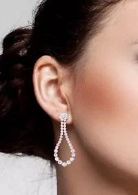 2.75 ct. t.w. Created Moissanite Dangle Earrings in Sterling Silver