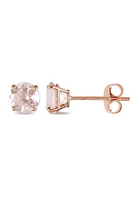 1 ct. t.w. Morganite Solitaire Stud Earrings in 14k Rose Gold