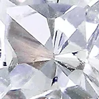 Lab Created 1/2 CT TGW Created White Sapphire Square Stud Earrings in 10k White Gold