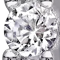 Lab Created 4.1 CT TGW Created White Sapphire Inside Outside Hoop Earrings in Sterling Silver