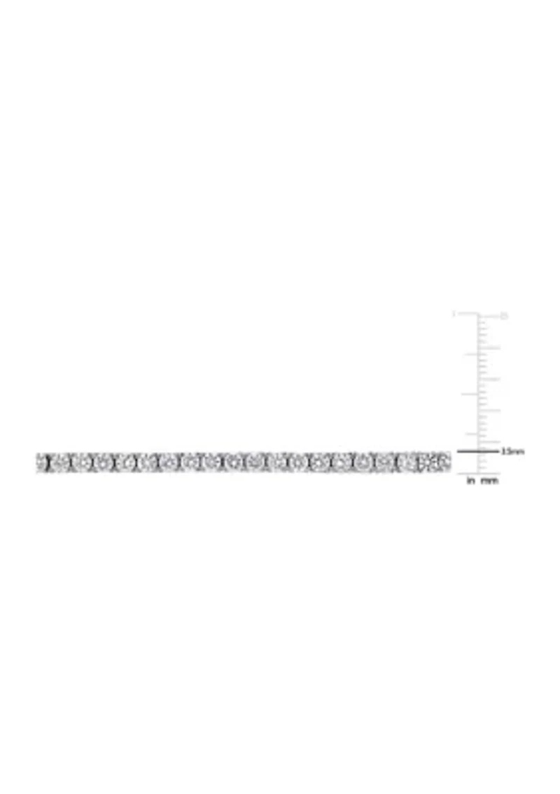 Lab Created 8.25 CT TGW Created White Sapphire Tennis Bracelet in Sterling Silver