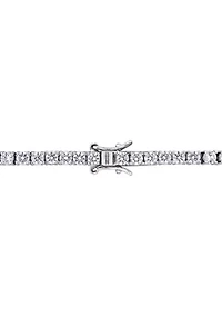 Lab Created 8.25 CT TGW Created White Sapphire Tennis Bracelet in Sterling Silver