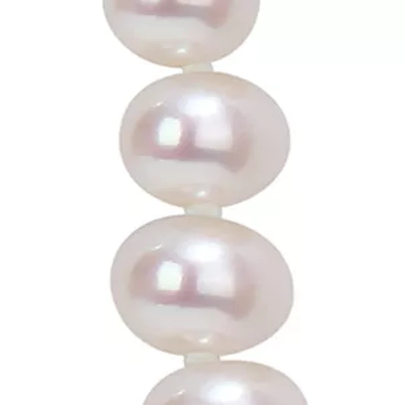 5-6MM Freshwater Cultured Pearl 18" Strand Necklace with Sterling Silver Clasp