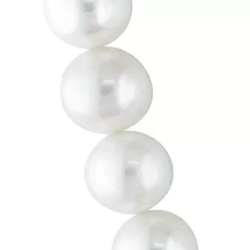 10-11MM Freshwater Cultured Pearl 18" Strand Necklace with Sterling Silver Clasp