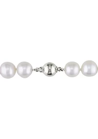 10-11MM Freshwater Cultured Pearl 18" Strand Necklace with Sterling Silver Clasp