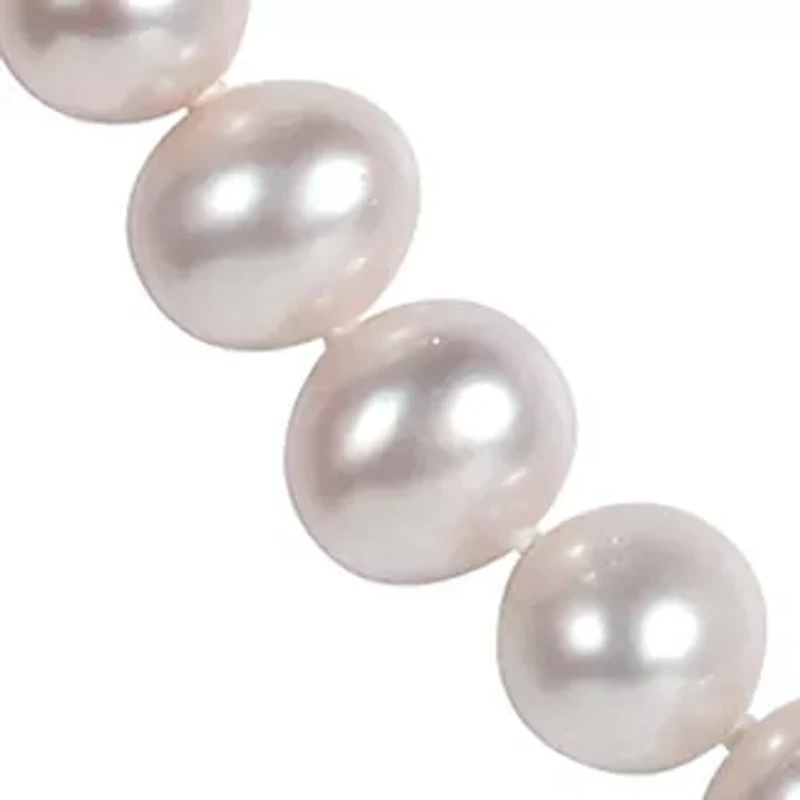6.5-7MM Cultured Freshwater Pearl 16" Strand Necklace with Sterling Silver Clasp